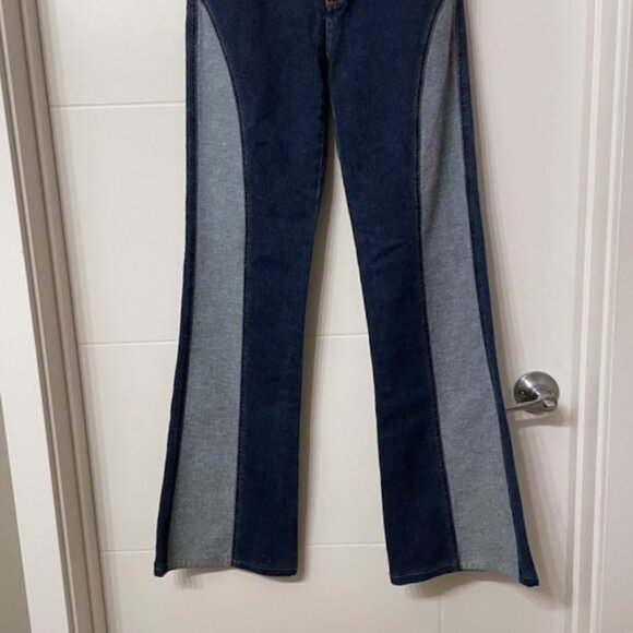 Free People We the Free Flip It and Reverse It Flare Retro Jeans Size 25 - Picture 6 of 16